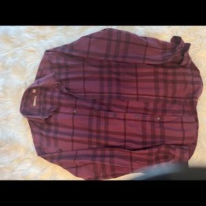 Purple Burberry Printed Collar shirt.